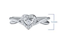 Кольцо из белого золота с бриллиантами э0901кц04200780