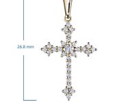 Подвеска из желтого золота с бриллиантами э0301пд12171500