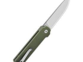 Складной нож QSP Lark, сталь Sandvik 14C28N, рукоять G10, зеленый