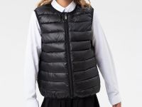 Жилет текстильный с полиуретановым покрытием для девочек