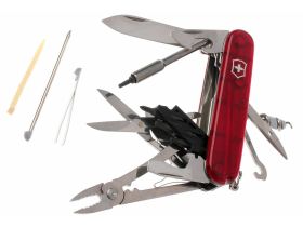 Нож перочинный Victorinox CyberTool, сталь X55CrMo14, рукоять Cellidor®, полупрозрачный красный