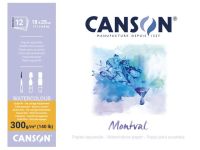 Альбом-склейка для акварели Canson "Montval" Fin 18x25 см 12 л 300 г