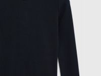 Лонгслив с эффектом стирки, Черный