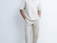 Поло свободного силуэта, Белый