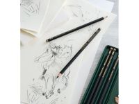 Набор карандашей чернографитных матовых Faber-Castell "Pitt Graphite Matt" 2B, 4B, 6B, 8B, 10B, 12B