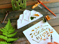 Палитра художественная керамическая "ГОРЫ"