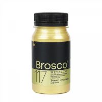 Краска декоративная Brosco 100 мл Золото Сусальное