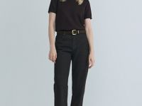 Джемпер с коротким рукавом, Коричневый