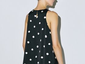 Топ в горошек, Черный