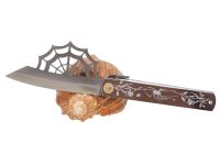 Складной нож Nagao Higonokami Aranea - Spider, 100мм, сталь Aogami Silver, рукоять металл