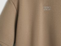 Футболка оверсайз с принтом, Бежевый