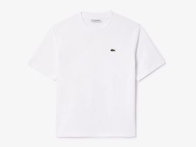 Женская футболка Lacoste свободного кроя из мягкого хлопка