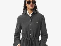 Женский комбинезон Lacoste стандартного кроя с поясом и воротником-поло