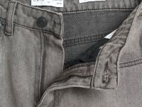 Прямые джинсы со средней посадкой, Серый