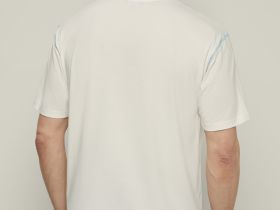 Футболка свободного силуэта с контрастной отделкой