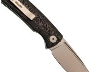 Складной нож Petrified BELUGA, сталь 14C28N, рукоять Carbon Fiber
