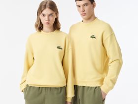 Флисовый свитшот Lacoste унисекс