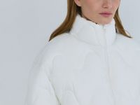 Короткая утеплённая куртка, Бежевый