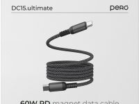 Кабель Pero DC15 Ultimate PD USB-C / USB-C 1,2 м Чёрный
