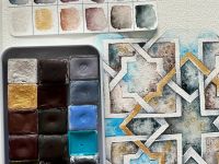 Набор акварели "Handy" Мандала, 18 кювет 2 мл, в металлическом боксе