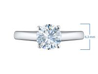 Классическое кольцо из серебра э0612кц11102400_white