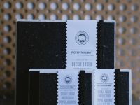 Скетчбук для акварели Potentate 19x19 см 24 л 300 г, 100% хлопок, среднее зерно, рельефный край, чёрный