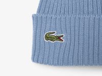 Шапка-бини Lacoste унисекс в рубчик