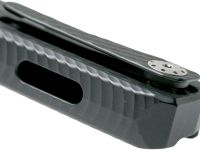 Нож складной LionSteel ROK A BB, сталь Black DLC-Coated Bhler M390, рукоять алюминий, чёрный