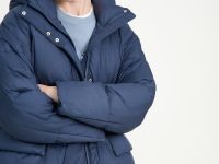 Пуховик со съемным капюшоном