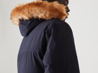 Мужская короткая парка Lacoste с мехом