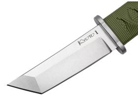 Нож с фиксированным клинком Cold Steel Kyoto I Tanto, сталь 8Cr13MoV, рукоять кратон, оливковый