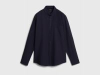 Рубашка из ткани оксфорд, Синий