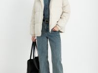 Утепленная куртка с воротником-стойкой