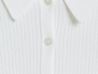 Кардиган в рубчик, Белый