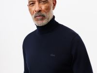 Мужская водолазка Lacoste из мериносовой шерсти