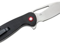 Складной нож CJRB Lago, сталь AR-RPM9, рукоять G10, черный