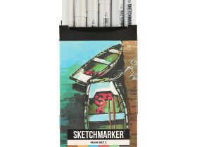 Набор маркеров Sketchmarker "Classic Main Set v.1" 6 цветов в картонной упаковке
