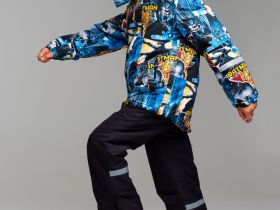 Куртка текстильная с полиуретановым покрытием для мальчиков