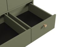 Распашной шкаф Торвалль 3-118x185 Оливковый