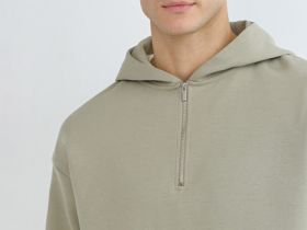 Толстовка с капюшоном на молнии, Желтый