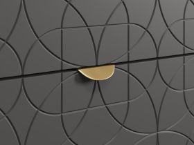 Комод Монблан 93x76 Ритм Графитовый