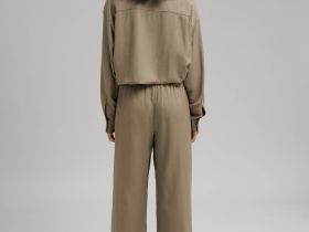 Свободные брюки со льном