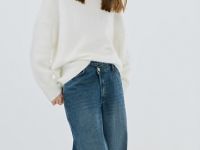 Джинсы с запахом, Синий