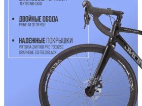 Шоссейный велосипед Titan Racing Valerian Sport M, год 2024, цвет Черный, ростовка 18