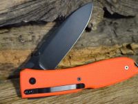 Нож складной Lionsteel Big Opera, сталь D2, рукоять G-10, оранжевый