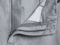 Широкие укороченные джинсы с ремнём, Серый