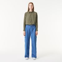 Женские прямые джинсовые брюки Lacoste свободного кроя