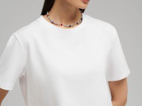 Футболка прямого кроя из джерси