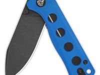 Складной нож QSP Canary folder, сталь 14C28N, рукоять G10, синий/черный