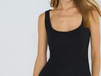 Топ с баской, Черный